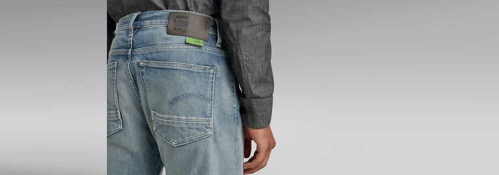 G-Star Raw, Blugi Triple A Straight Selvedge, Albastru, W32/L32