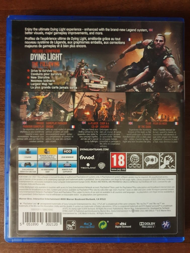 Dying Light Enhanced Edition PS4/Playstation 4