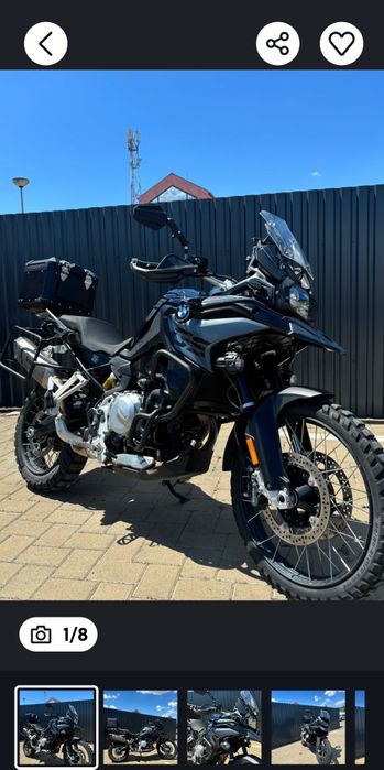 BMW F850 gs triple blak 2022 in garantie