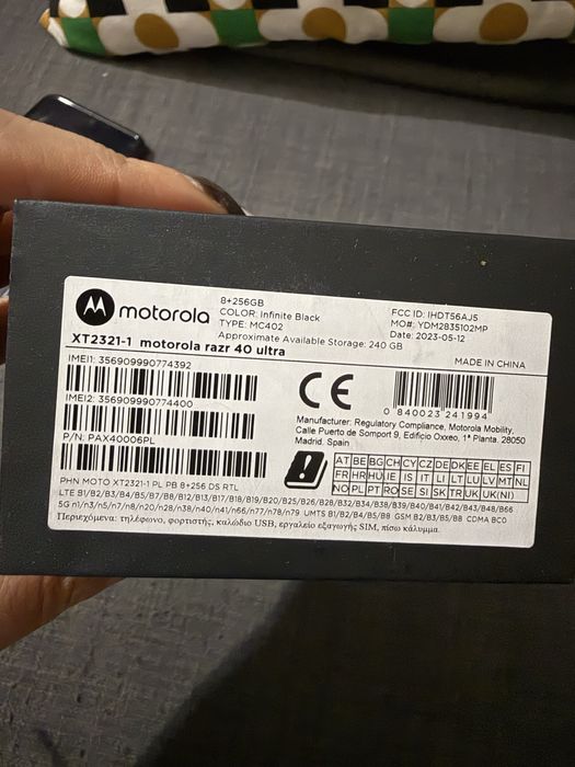 Motorola Edge 40 Ultra – 256 GB, отлично състояние