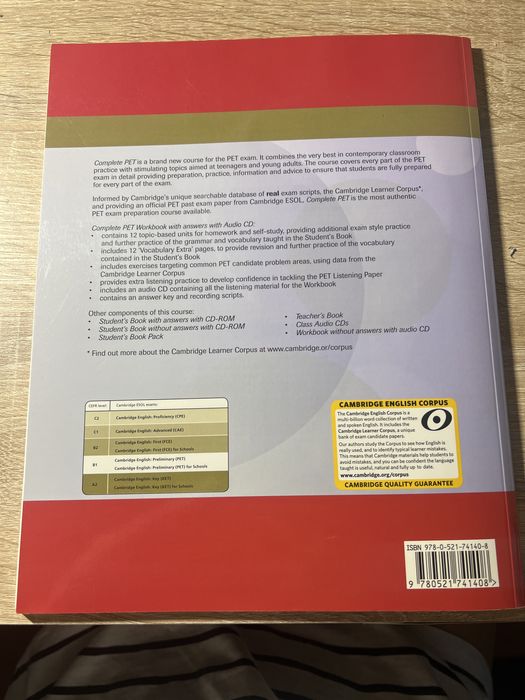 Complete Pet Workbook with answers with audio disc