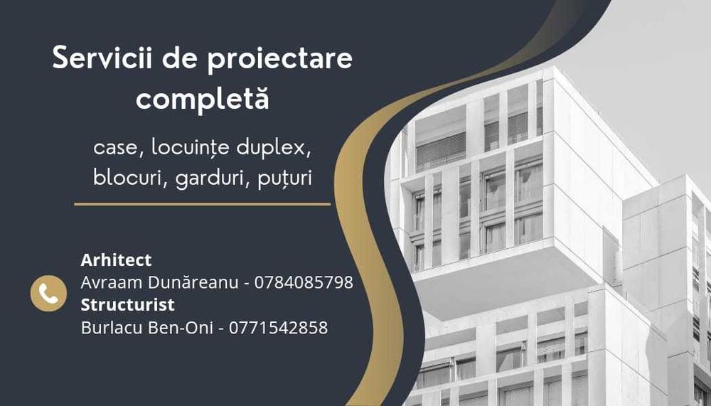 Proiectare Structuri: Case, Duplexuri, Blocuri și Hale