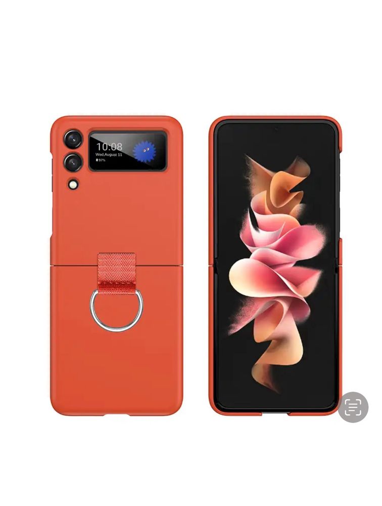 Samsung Z FLIP 3 4 5 6 Husa Slim Din Plastic cu Inel Squad Case