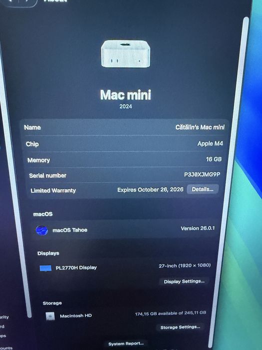 Apple Mac mini M4 256GB