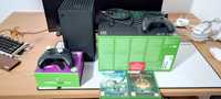 PACHET Consola Xbox Series X ca nouă+ controler pro +2jocurii