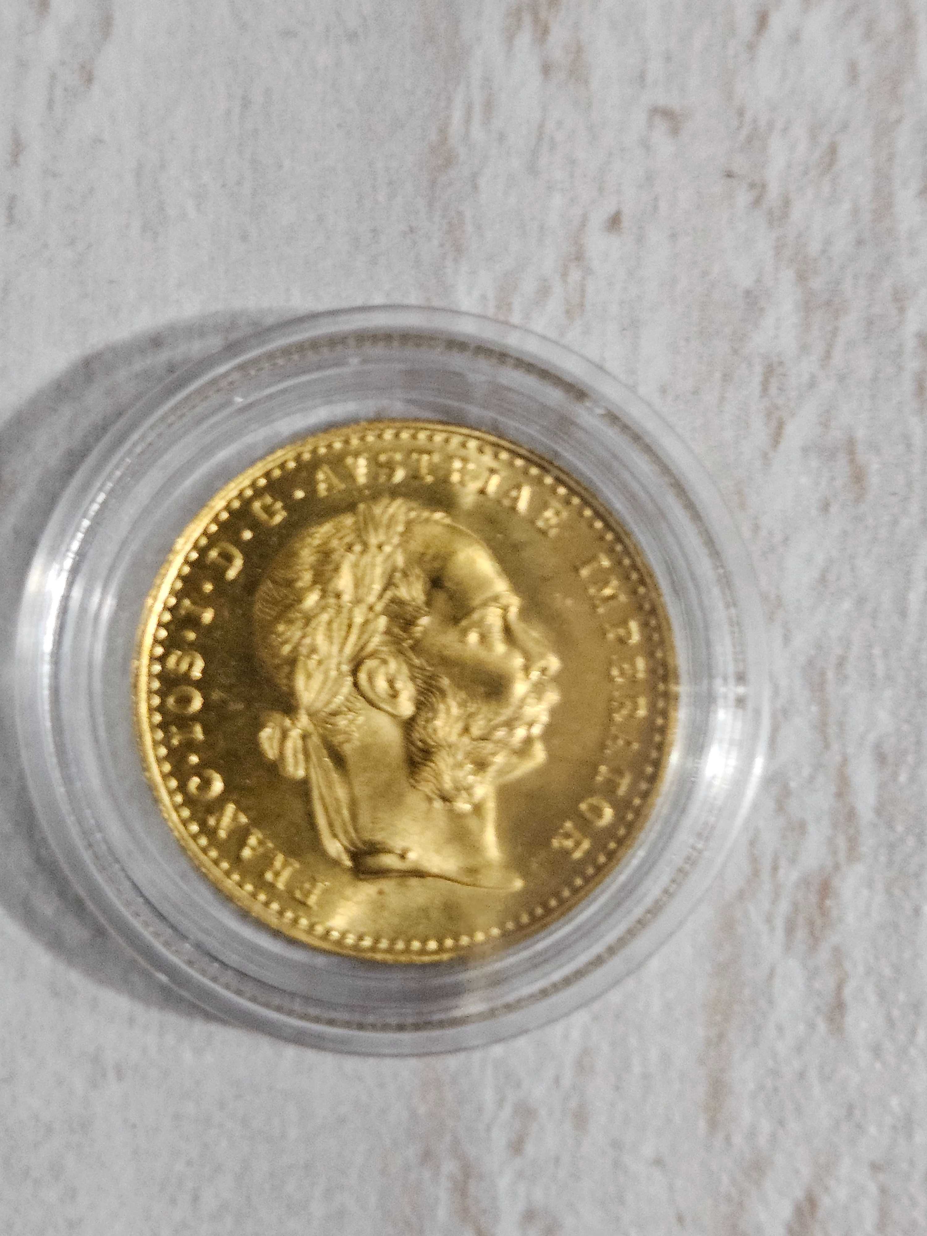 Продавам 3.49 гр. Златна Монета 1 Австрийски Дукат 1915