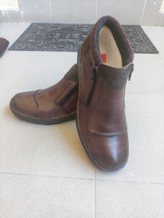Ghete barbati Rieker piele naturala, impermeabil, imblanite, 44 NOI