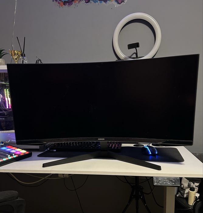 Monitor Gaming curbat SAMSUNG Odyssey G5, 34inch, 165Hz