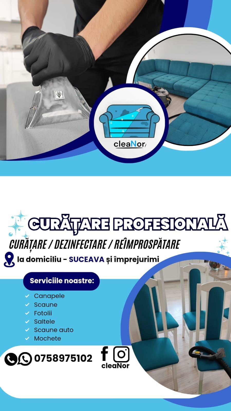 Curățare/ igienizare/ reîmprospătare!