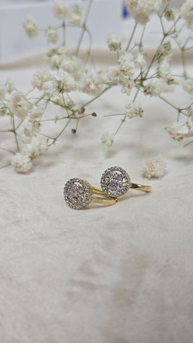 Серьги золотые ЖанТаС ломбард Астана