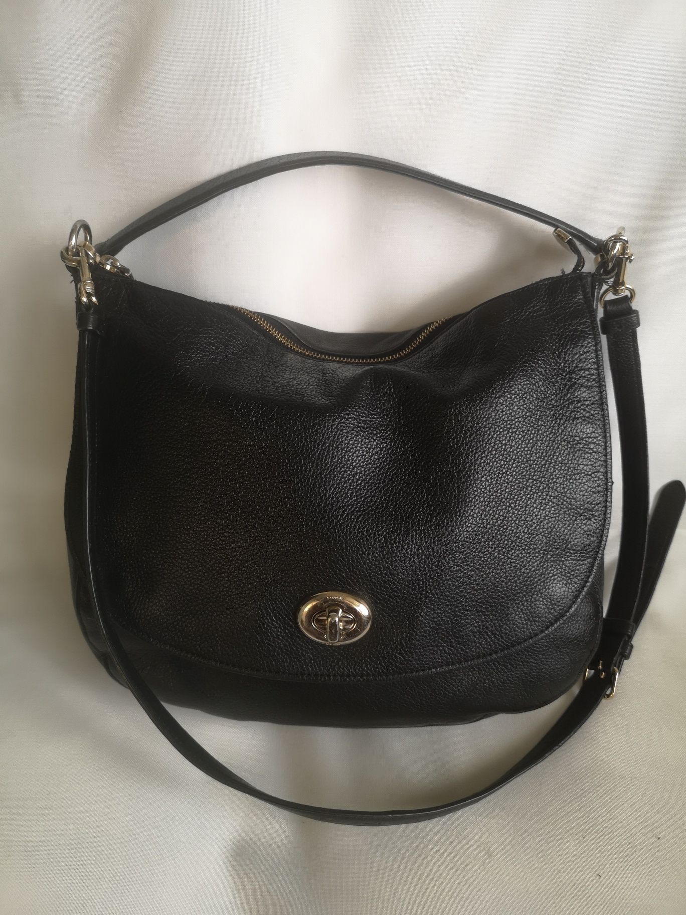 COACH, оригинална чанта естествена кожа
