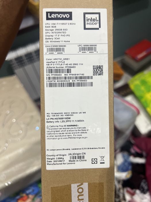 Ноутбук леново идеапад 3 енги холати