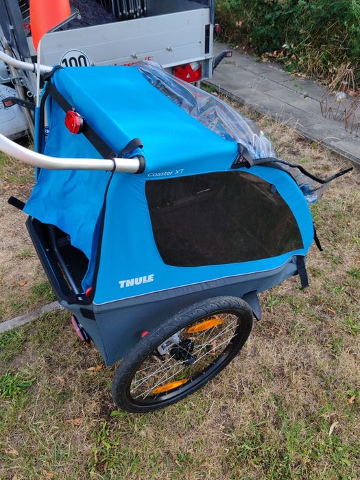 Remorca bicicleta pentru 2 copii