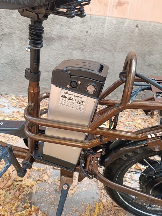 Продаю электровеалосипед литионовый акумулятор 48v 20ah запас хода 70к