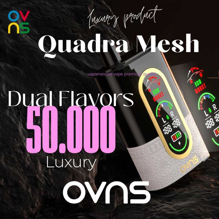 Vape Luxury Edition 50.000 Doua Arome Piele Display 4 Rezistente !