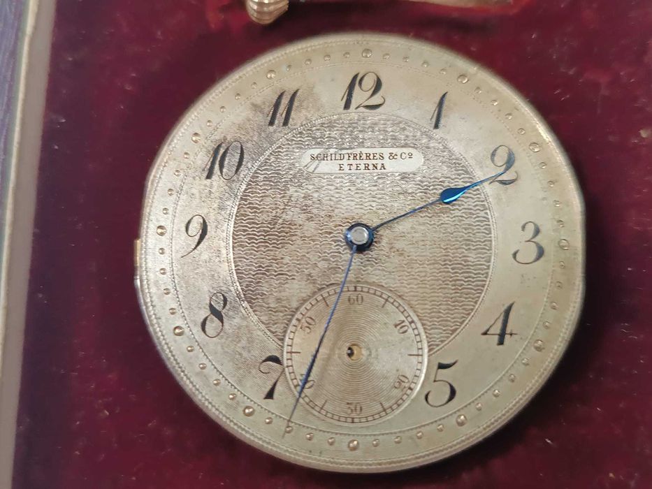 Ceas aur buzunar Schild Freres & Co Eterna 14k