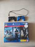 PS4 Slim 1TB + 2 джойстика + 5 игри + оригинална кутия + документи