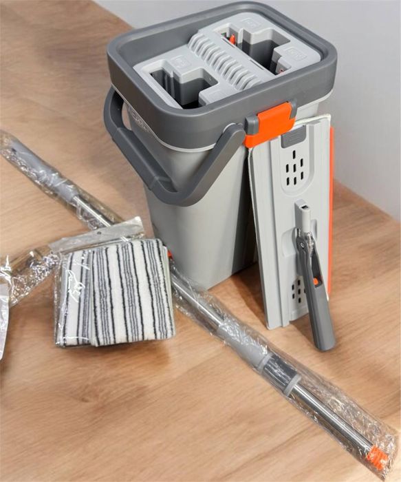 Швабра ведро с отжимом, швабра с отжимом, лентяйка