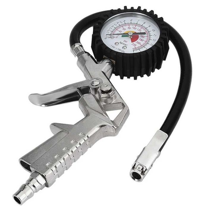 Манометър пистолет за помпене на гуми