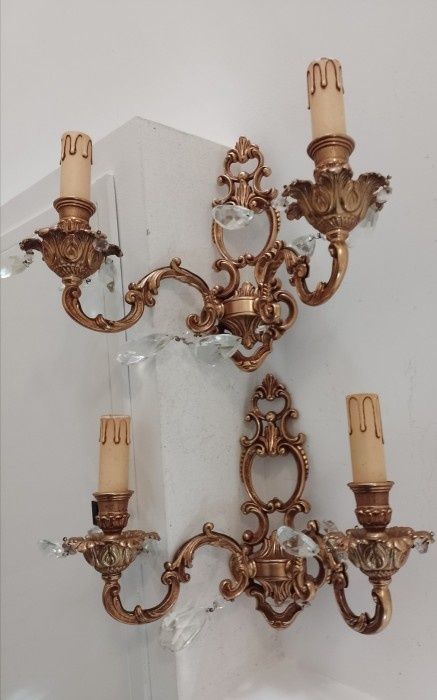 Elegant set accesorii de camera Aplice de dimensiuni mari din bronz ma