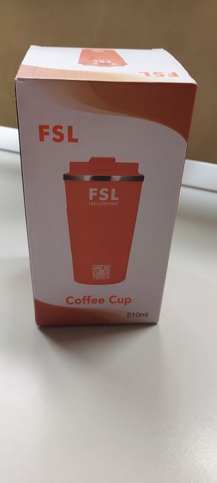 Termos cu LED, pentru cafea,  nou, in cutie