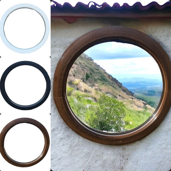 Fereastra arcada rotund/bolta disponibil pe stoc nuc/antracit