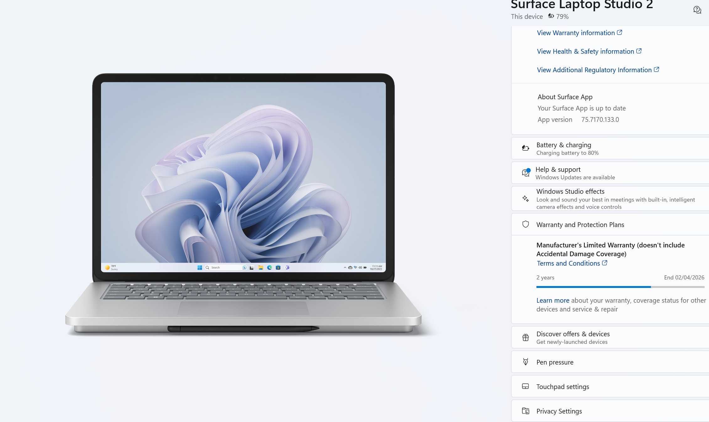Продавам Surface Laptop Studio 2, Nvidia 4060 RTX, 64GB RAM, 1TB SSD