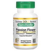 California Gold Nutrition, EuroHerbs, пассифлора, 250 мг, 60шт