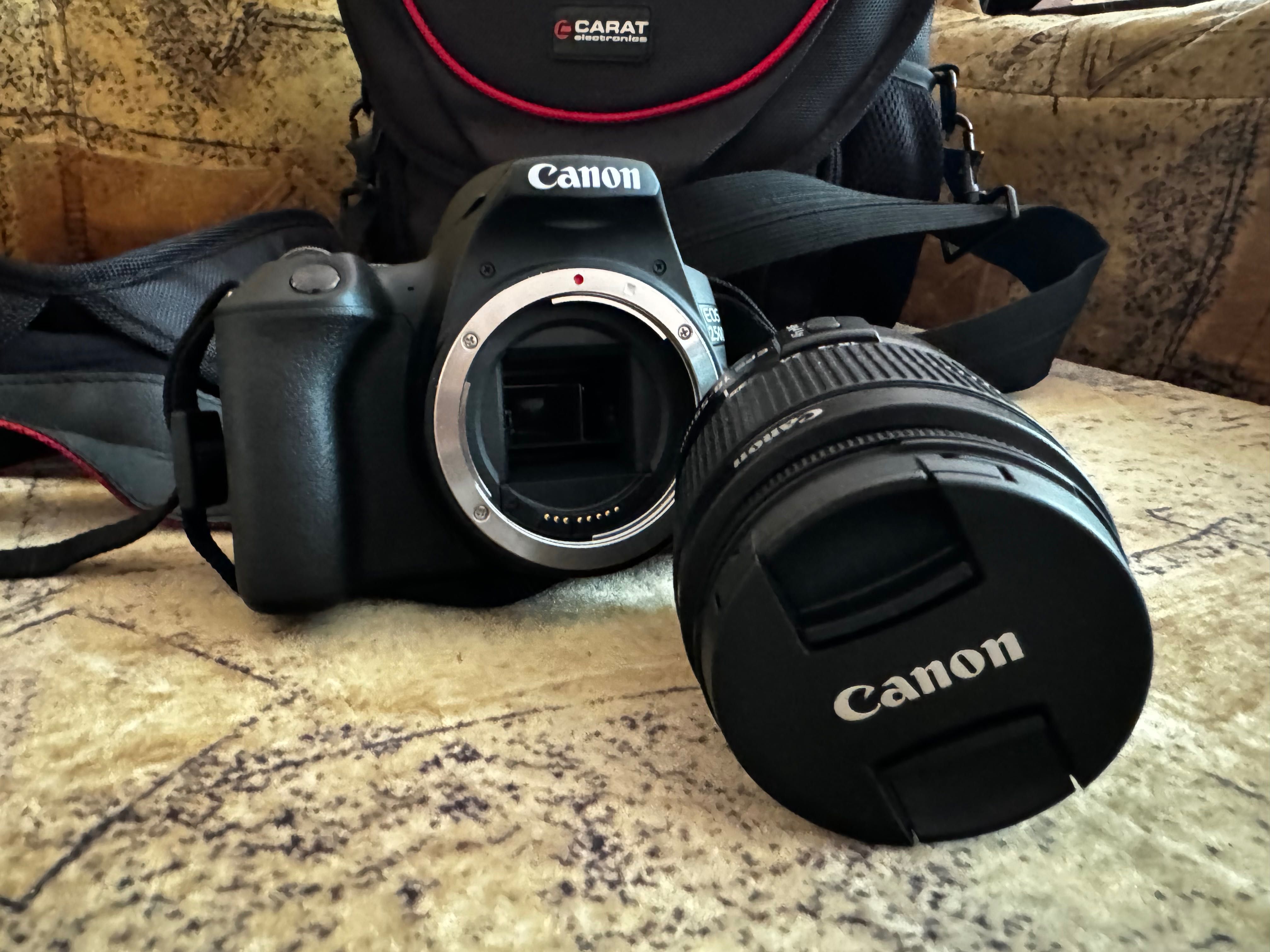 Canon EOS 250D Kit cu Obiectiv EF-S 18-55mm DC Negru