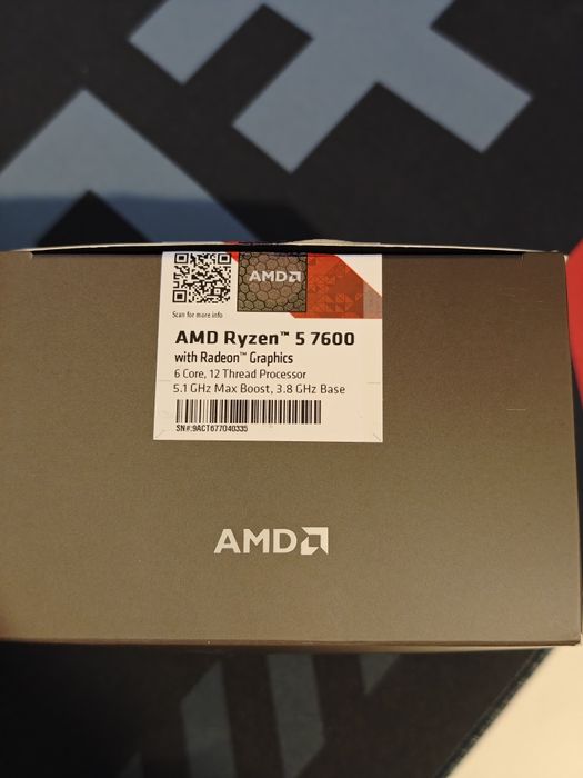 Procesor AMD Ryzen 5 7600 + Cooler original