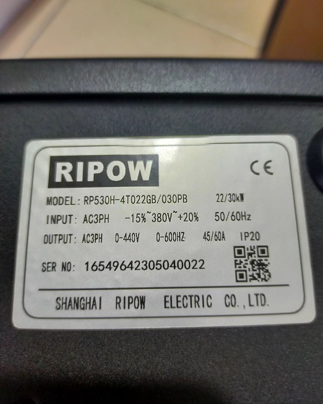 Частотный преобразователь RIPOW 22/30kw