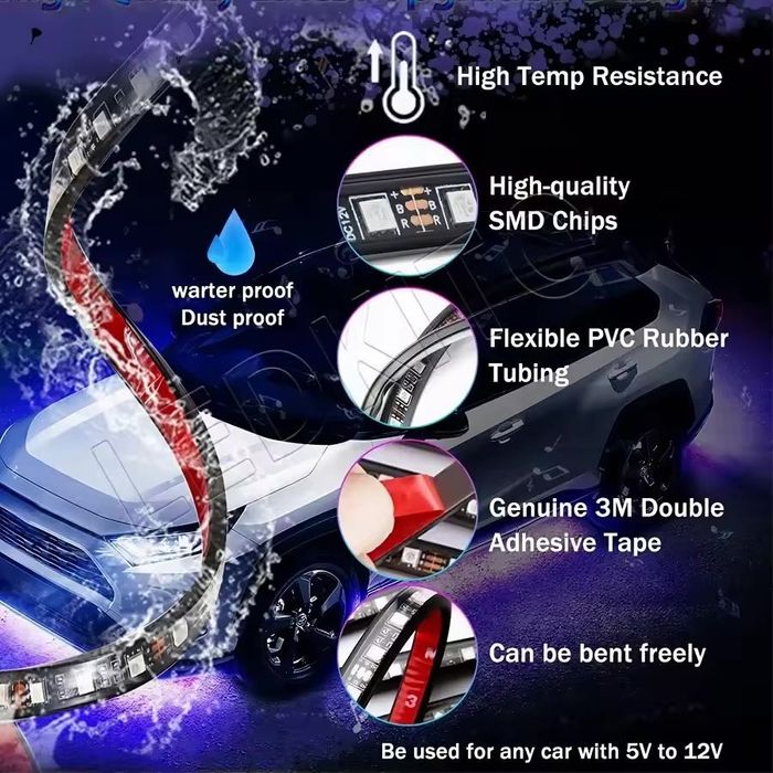 RGB Underglow lumini ambient.