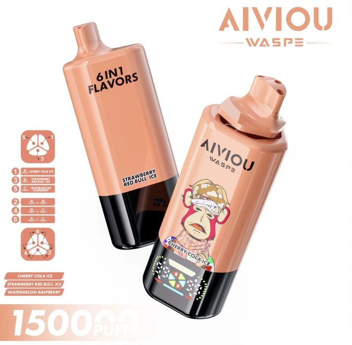 Vape 150.000 pufuri 6 in 1, mesaj pe whatsapp