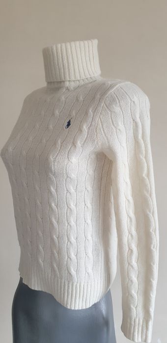 POLO Ralph Lauren Cable Wool / Cashmere / XS НОВО ОРИГИНАЛ Дамски Поло