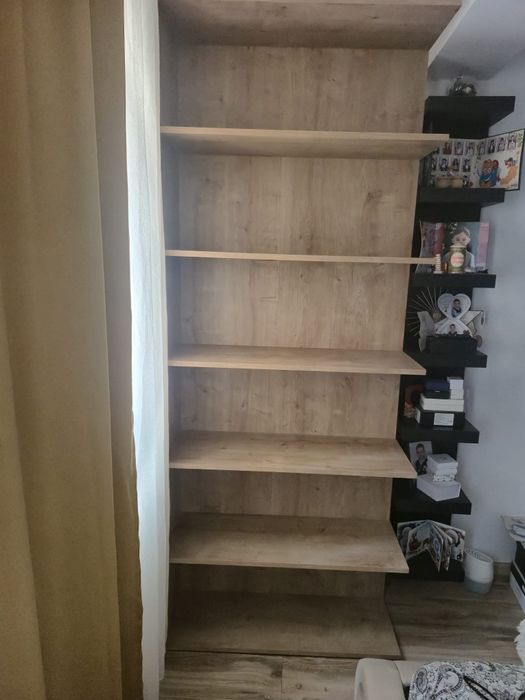 Etajera rafturi culoare stejar