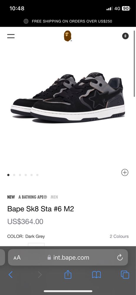 A bathing ape sneakers