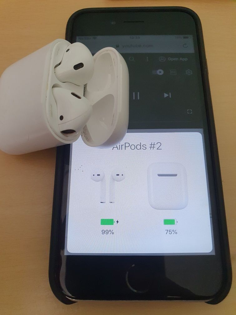 airpods 2 a1602 слушалки оригинални