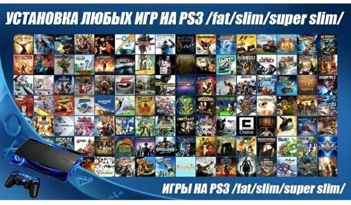 Установка игр на непрошитые и прошитые ps3. Прошивка все моделей ps3