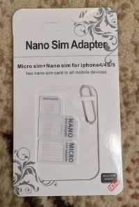 Adaptor cartela SIM + cheita scoatere SIM (tip iPhone)