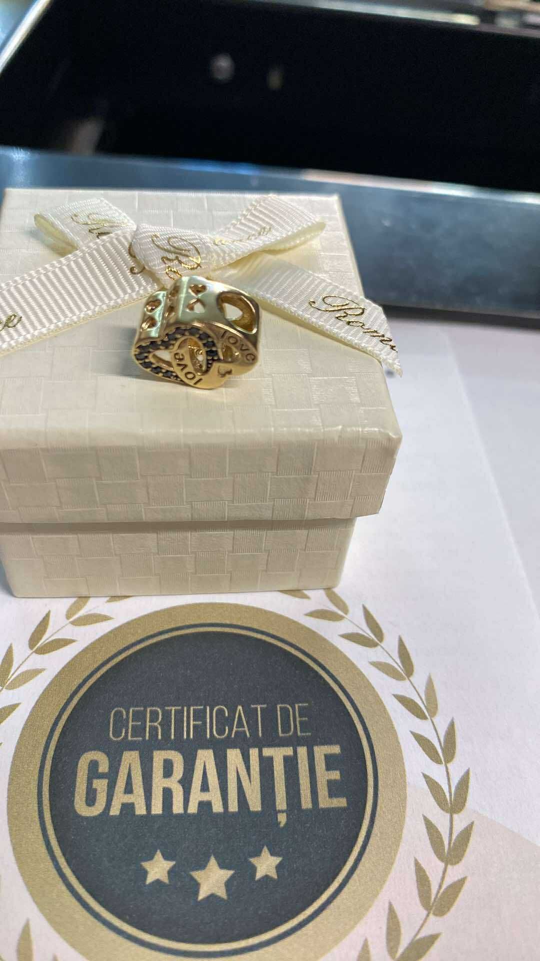 Charm aur14k ( ag 17 Tomesti b31580.2) Garantie 2ani !