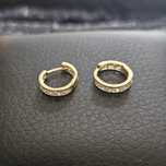 ( B32175.1 / Ag28 Doi Baieti ) Cercei Aur 14K - 1.26 grame / 464 lei