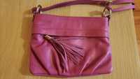 Poseta clutch geanta piele roz