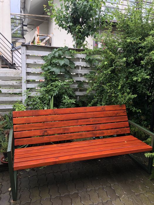Banca de gradina din lemn facuta manual
