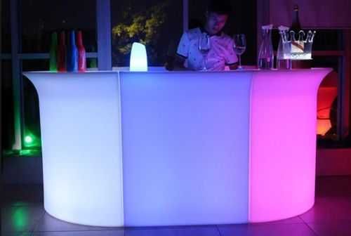 Cocktail bar iluminat interior cu LED rgbw, telecomanda, bar luminos