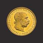 Moneda din aur Franc Iosif, 20 Coroane Austria- TVA 0%-PRECOMANDA