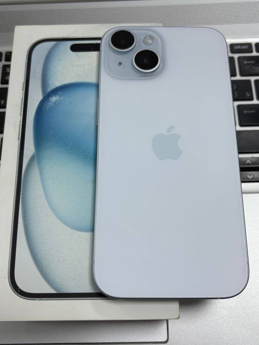 iPhone 15 blue mentol 100%