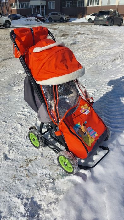 Санки - коляска с муфтой