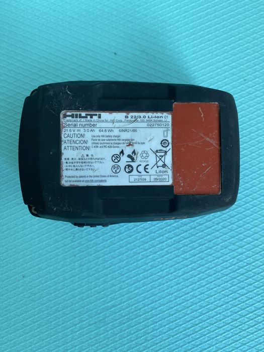 Hilti B22 3.0 Акумулаторна батерия 3 Ah ампер часа - 2 броя