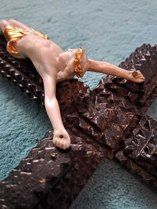 crucifix tramp art 31/17 cm