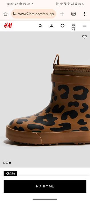 Сапожки для девочек новые H&M